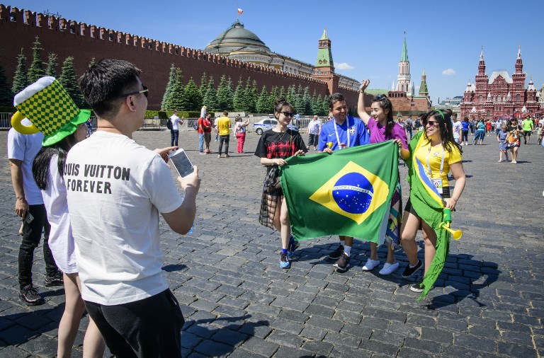 Turistas brasileiros na Copa do Mundo